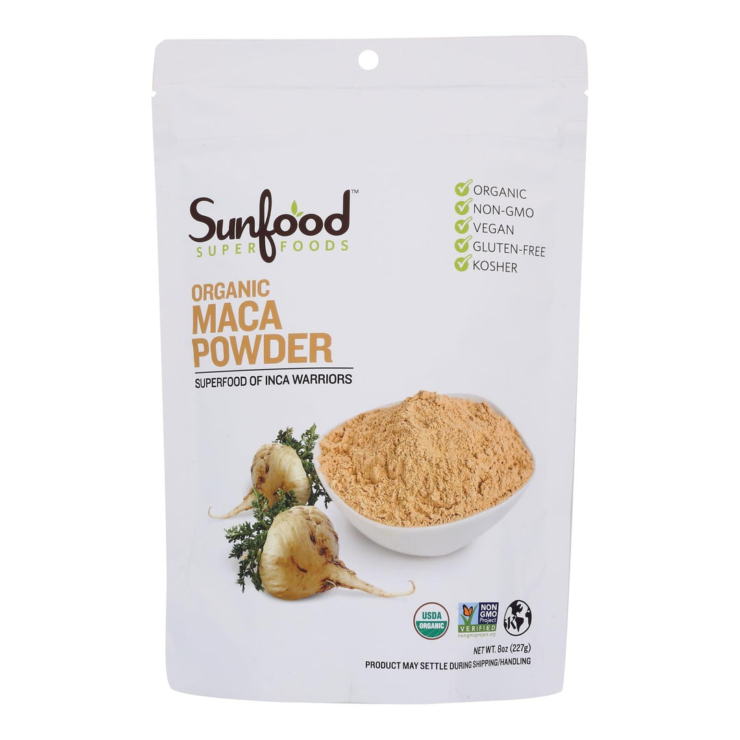 Sunfood - Maca Powder Organic - 1 Each - 8 Oz - Maras Green